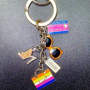 Bright and Colorful Coach Shopping Keychain